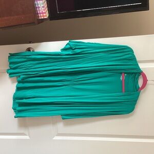 Lane Bryant Teal Open-Front Cardigan Shrug